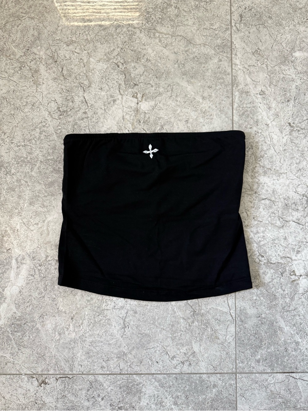 SMFK Black Strapless Top